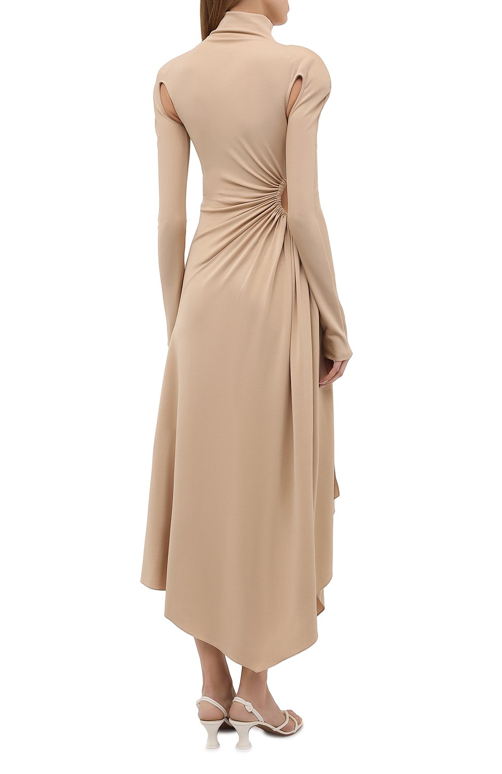 Платье из вискозы OFF-WHITE, арт. 0WDB320S21JER001, фото 4