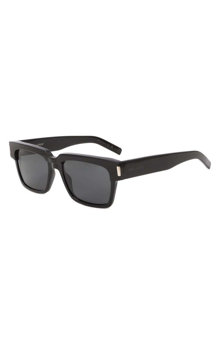 Женские солнцезащитные очки SAINT LAURENT черного цвета, арт. SL 732 VADIM 001 | Фото 1 (Нос: Не проставлено; Региональные ограничения белый список (Axapta Mercury): Не проставлено; Материал: Пластик; Тип очков: С/з; Очки форма: Прямоугольные; Оптика Гендер: оптика-женское)