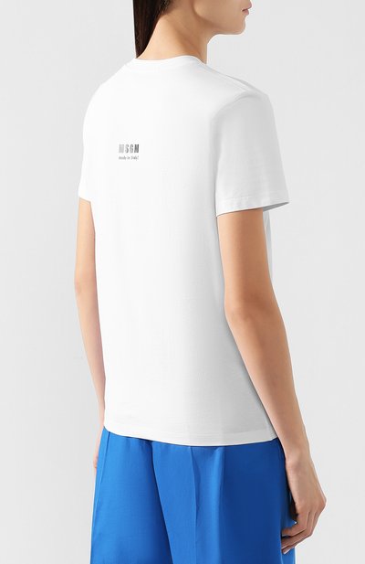 Хлопковая футболка MSGM, арт. 2642MDM256 195298, фото 4