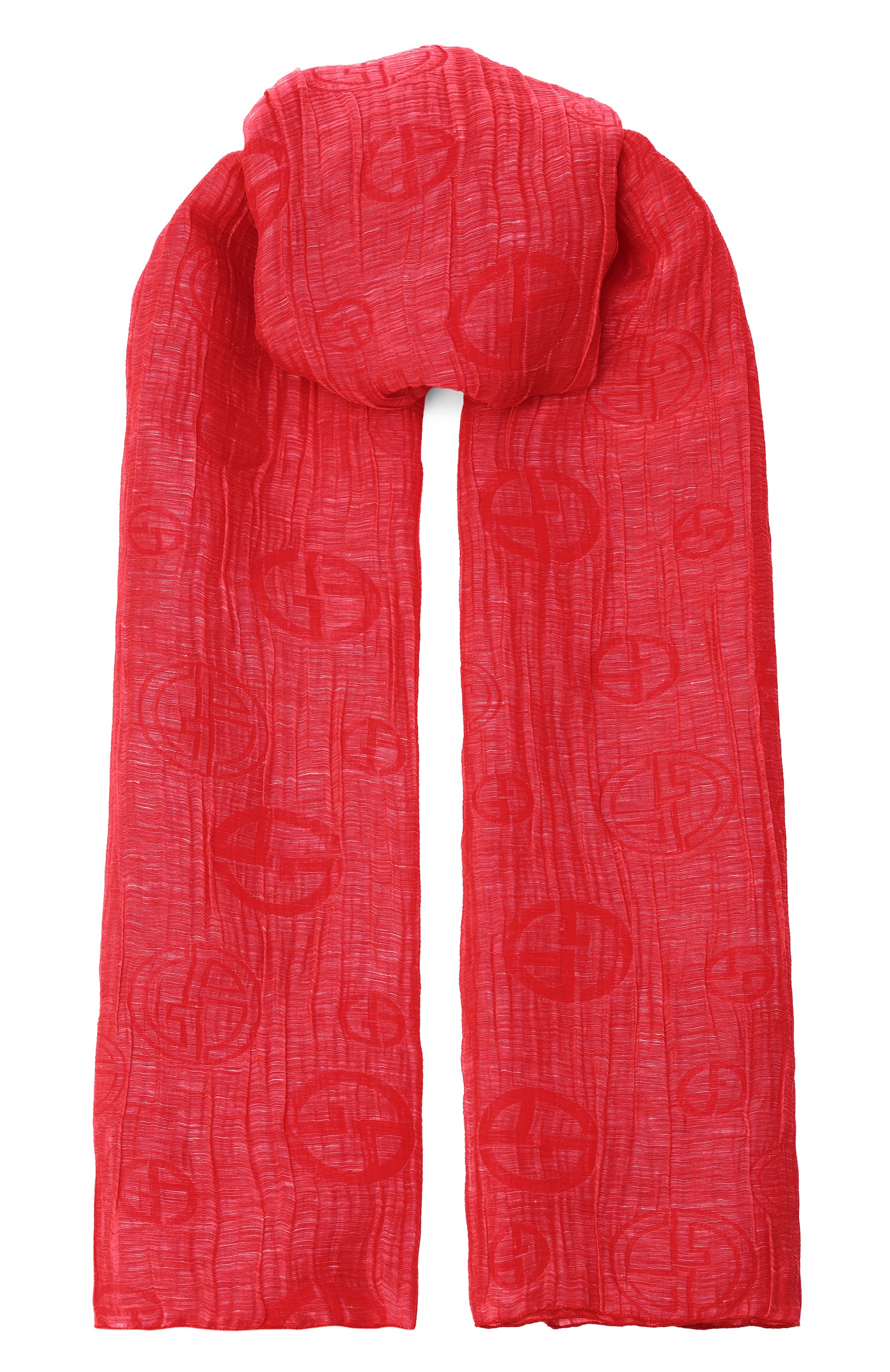 Шарф из шелка и льна GIORGIO ARMANI, арт. GW003048/AF24598, фото 1