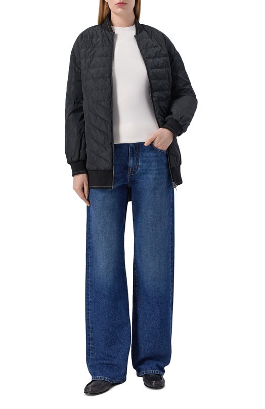 Утепленный бомбер Lorena Antoniazzi PI13C/3266 Чёрный  PI13C/3266 Фото 2