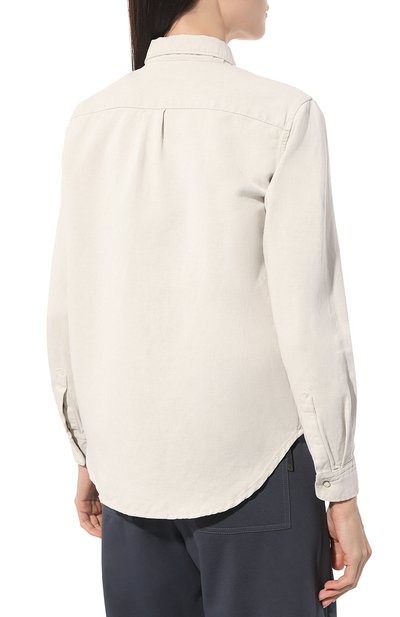 Рубашка из хлопка и льна MOORER, арт. ALIZE-25 ECRU, фото 4