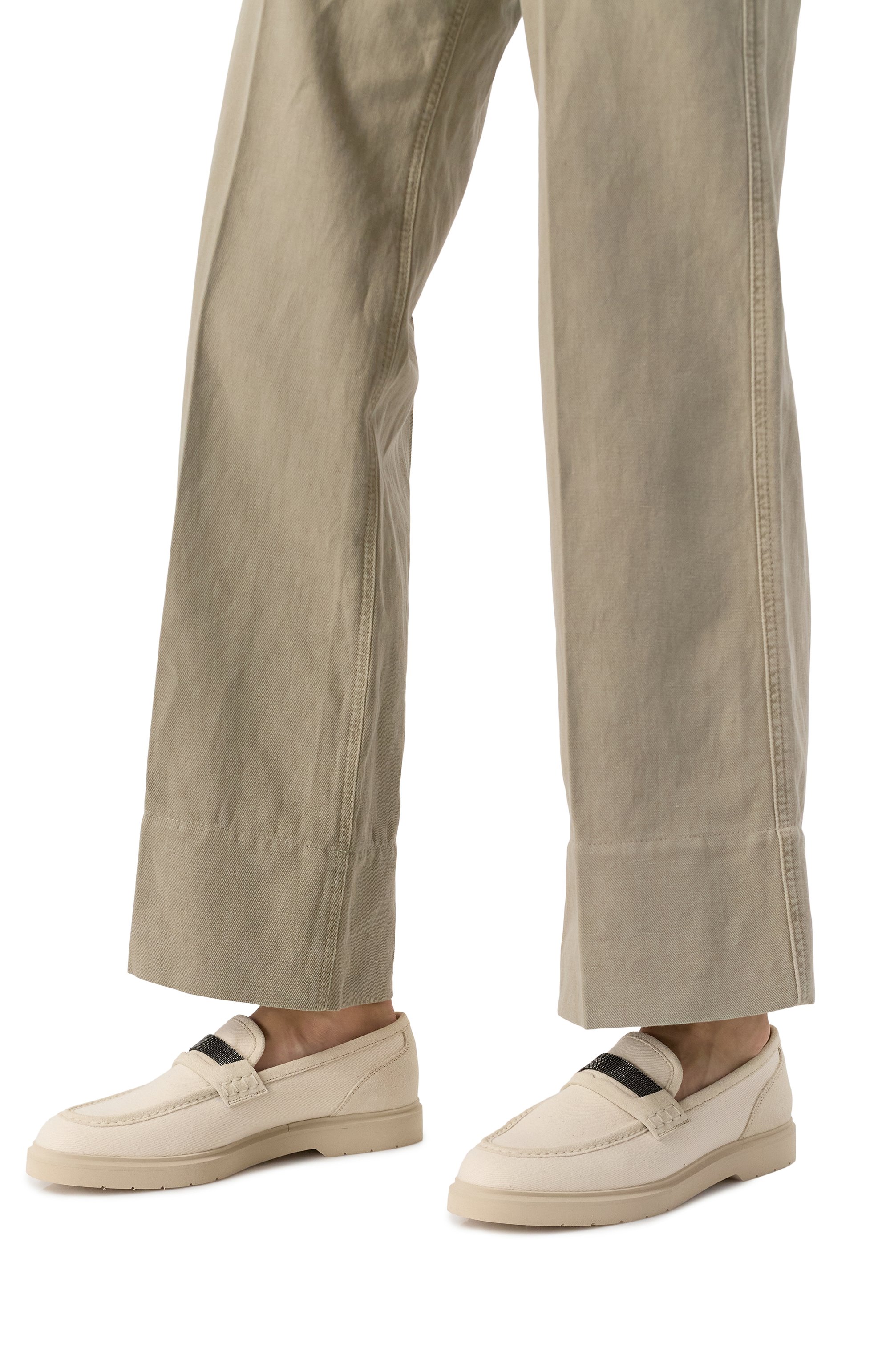 Текстильные пенни-лоферы BRUNELLO CUCINELLI, арт. MZ12G2956, фото 3