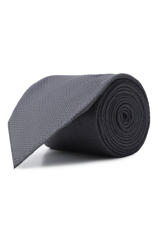 Шелковый галстук Brunello Cucinelli MX8760018 Серый MX8760018