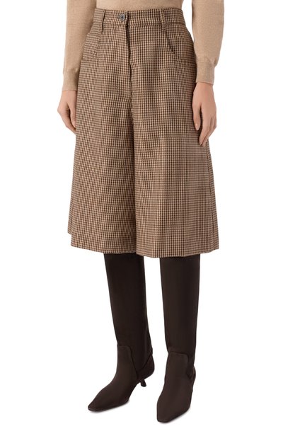 Шерстяные шорты BRUNELLO CUCINELLI темно-бежевого цвета по цене 185000 руб., арт. MP546P9322, фото 3 Шерстяные шорты BRUNELLO CUCINELLI, арт. MP546P9322, фото 3