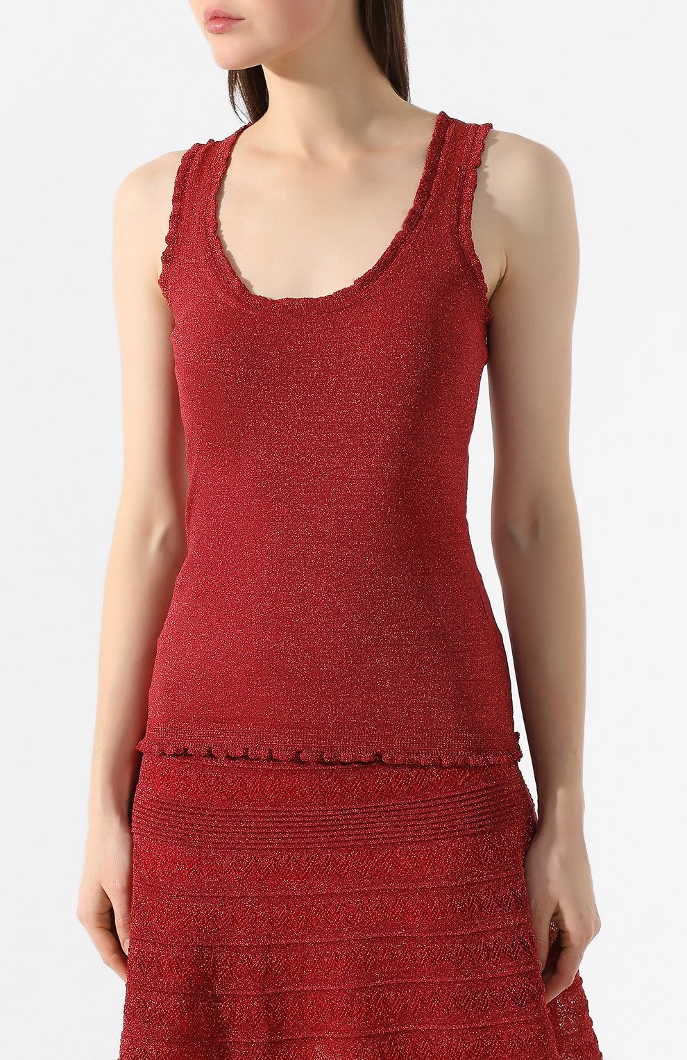 Топ M MISSONI красного цвета по цене 28950 руб., арт. 2DK00017/2K004M, фото 3 Топ M MISSONI, арт. 2DK00017/2K004M, фото 3