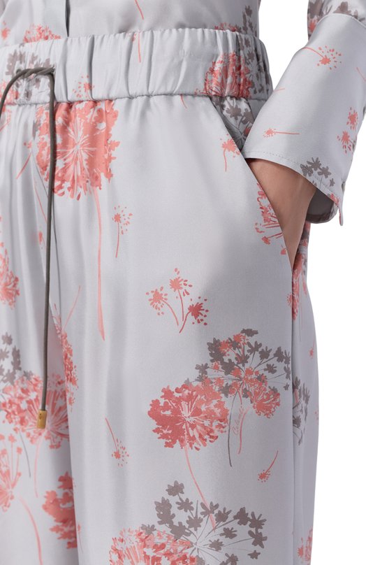 Шелковые брюки Colombo PA00548/TFFL/T0666-11-2E Голубой  PA00548/TFFL/T0666-11-2E Фото 5