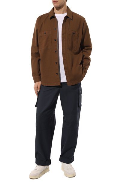 Хлопковая рубашка BOSS ORANGE коричневого цвета по цене 13550 руб., арт. 50483220, фото 2 Хлопковая рубашка BOSS ORANGE, арт. 50483220, фото 2