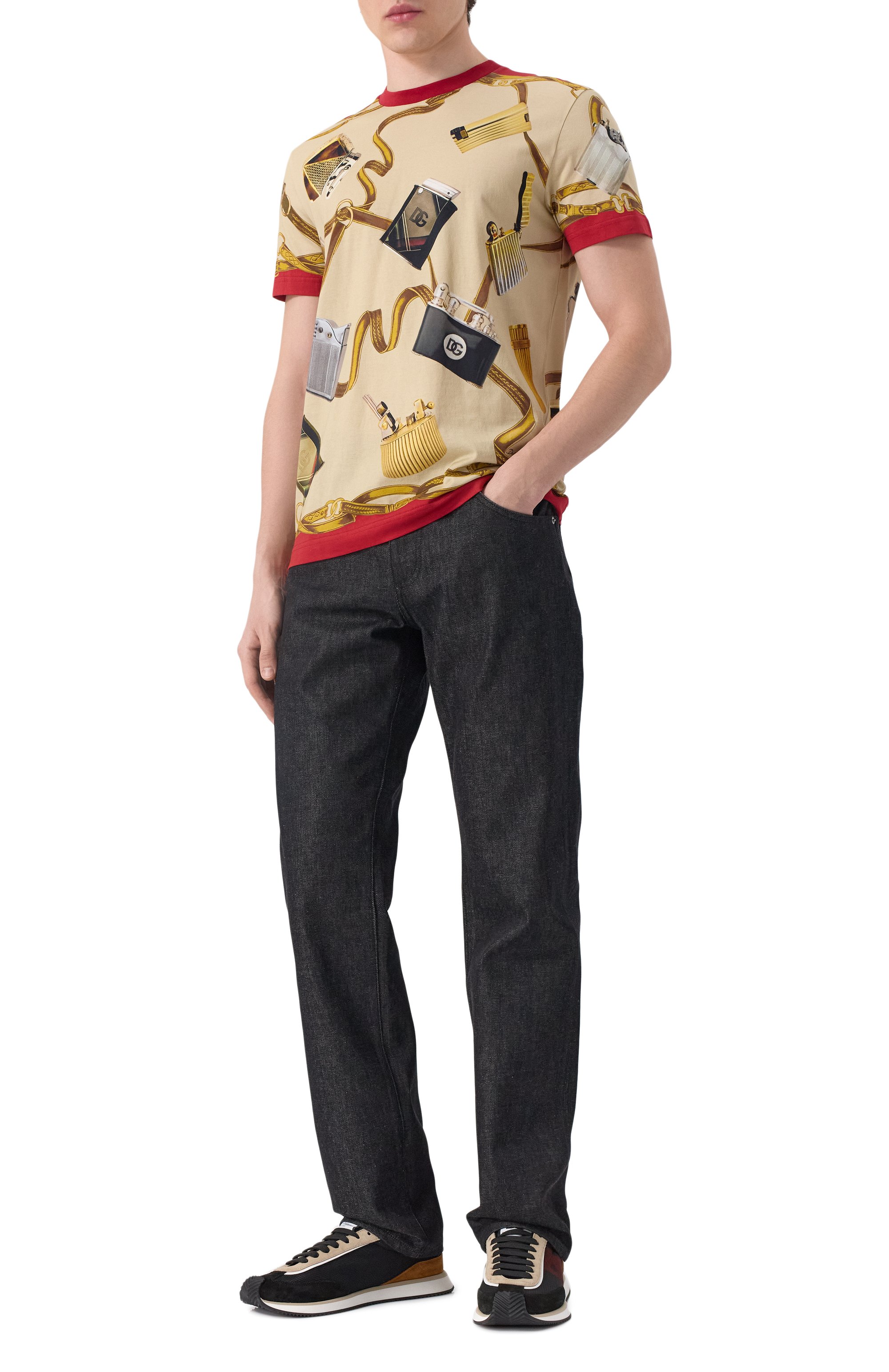 Хлопковая футболка DOLCE & GABBANA, арт. G8RN8T/II7GY, фото 2