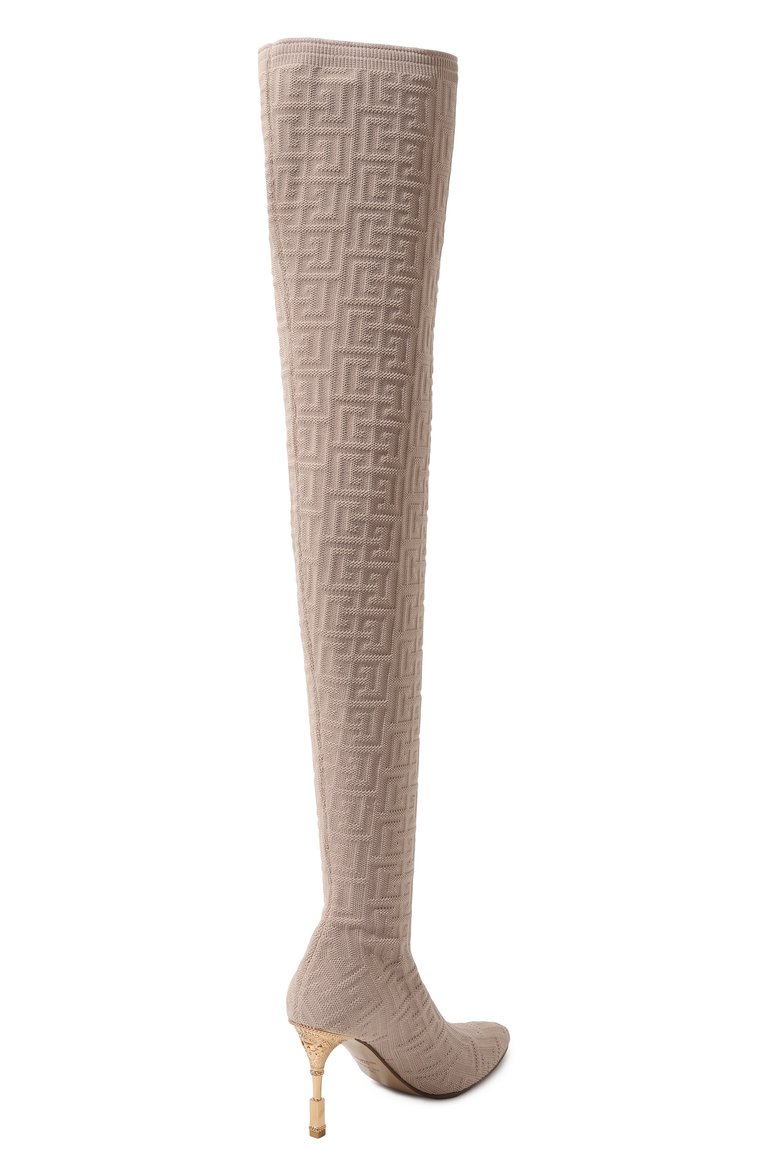Текстильные ботфорты moneta 95 BALMAIN, арт. AN1TB809TPBK, фото 1