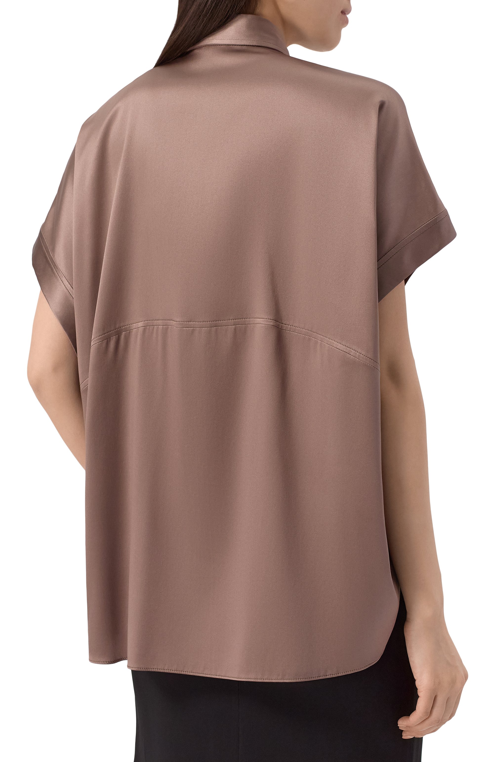 Атласная блузка BRUNELLO CUCINELLI, арт. M0C59RA915, фото 4