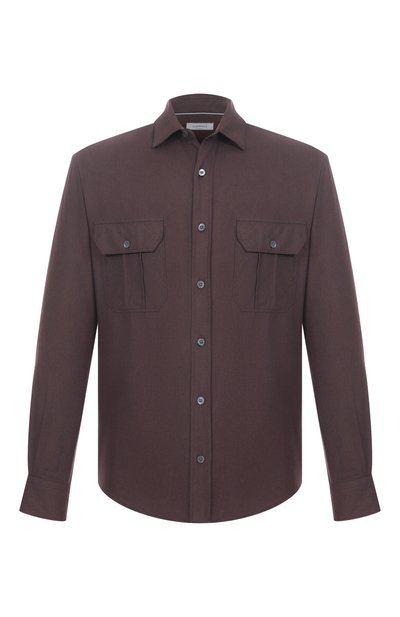 Мужская рубашка из хлопка и лиоцелла CANALI, арт. CSL2067/GL03659