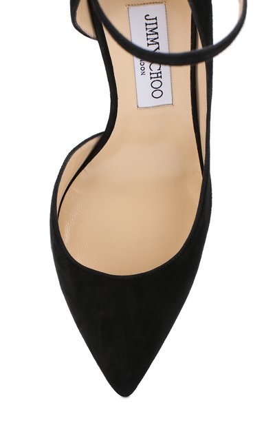 Замшевые туфли lucy с ремешком на щиколотке JIMMY CHOO, арт. LUCY 85/SUE, фото 5