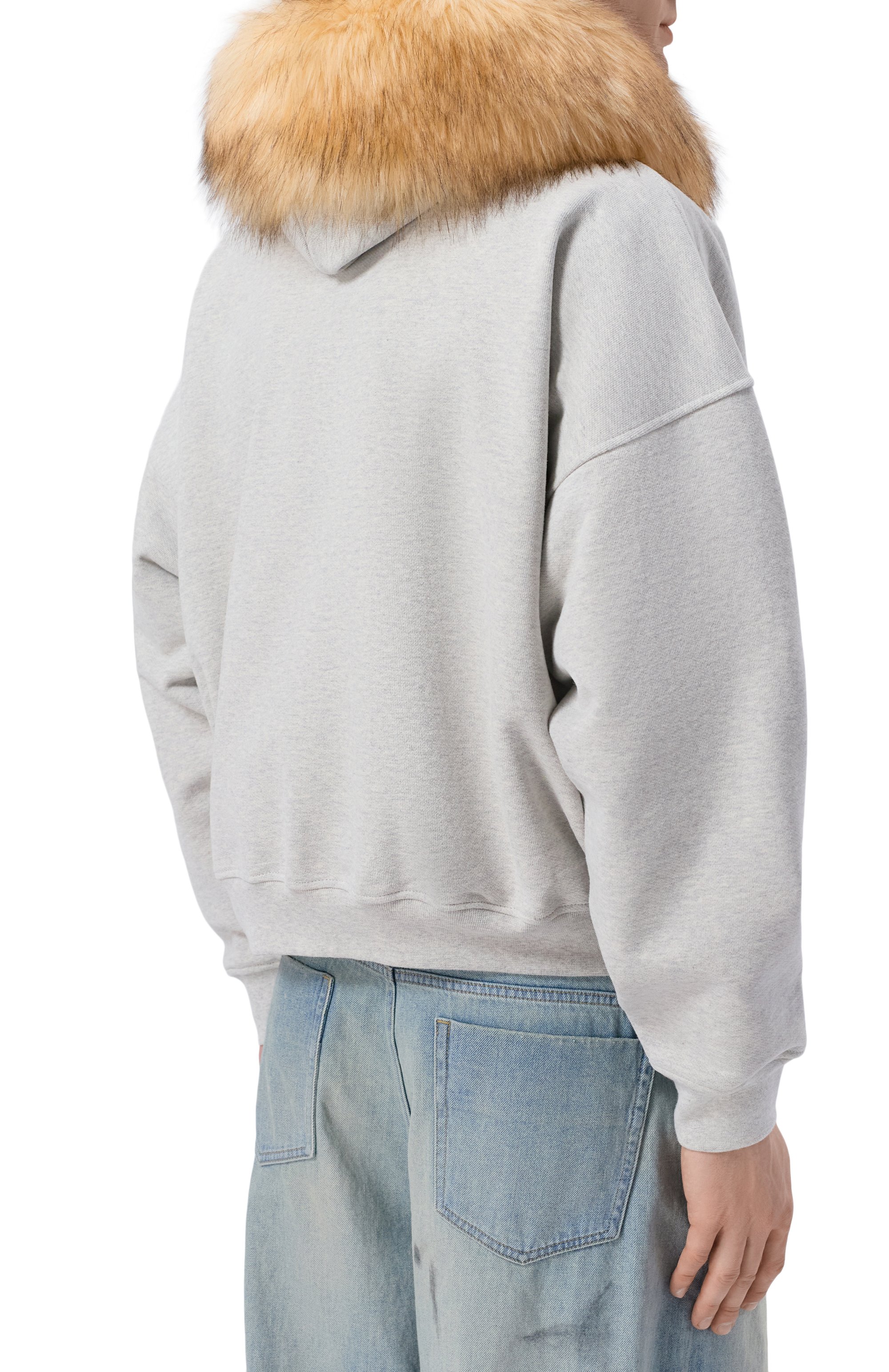 Хлопковая толстовка с меховой отделкой PLANTA ROSA, арт. PR/HZ/OPYSHKA_BISCUIT/470VELVET, фото 5