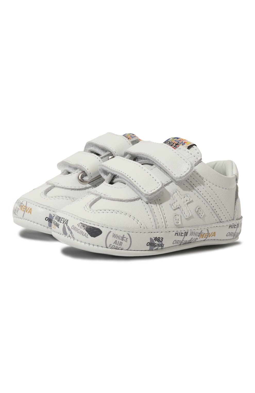 Кожаные пинетки PREMIATA WILL BE белого цвета по цене 16500 руб., арт. 23CU0033-V/BABY LUCY V/16-19, фото 1 Кожаные пинетки PREMIATA WILL BE, арт. 23CU0033-V/BABY LUCY V/16-19, фото 1