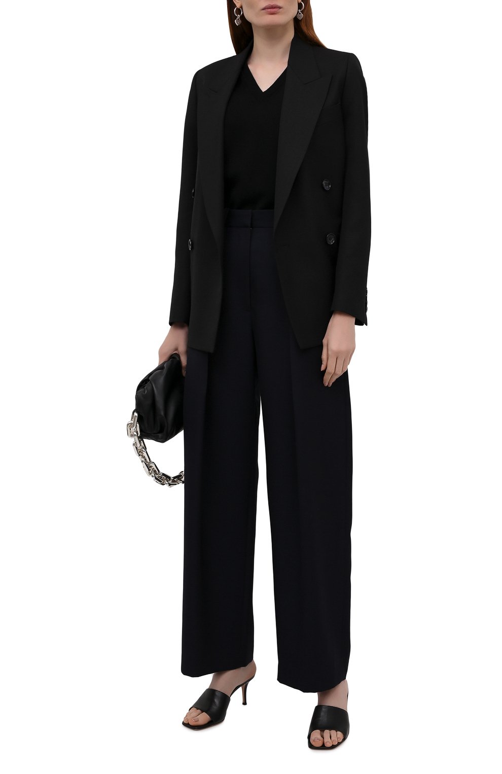 Шерстяные брюки VICTORIA BECKHAM, арт. 1521WTR002857A, фото 2