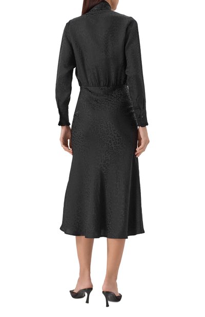 Шелковое платье JACOB LEE черного цвета по цене 198000 руб., арт. WSD20200AW25B, фото 4 Шелковое платье JACOB LEE, арт. WSD20200AW25B, фото 4