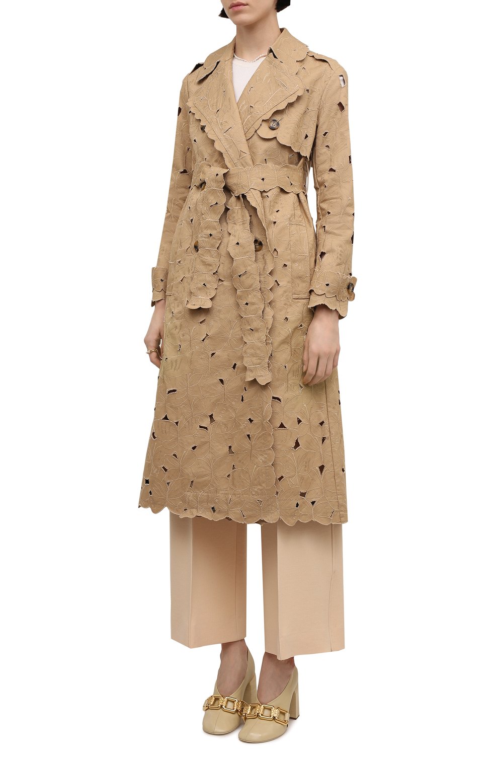 Хлопковый тренч REDVALENTINO, арт. XR3CH00D/6AV, фото 3