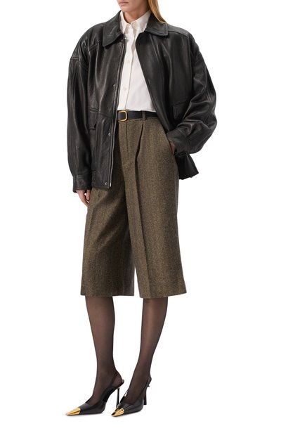 Шорты из шерсти и шелка SAINT LAURENT, арт. 866251/Y3L22, фото 2