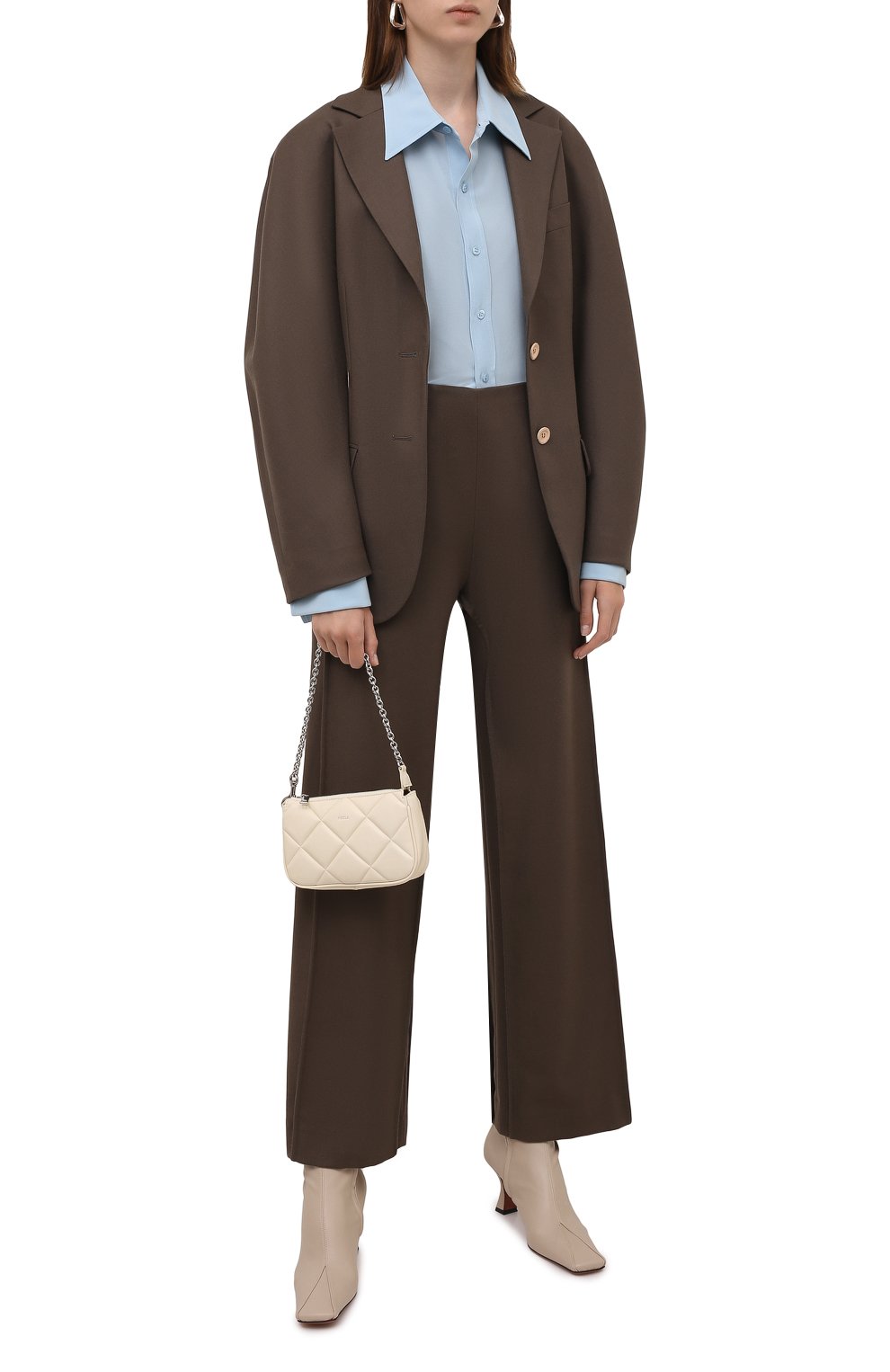 Сумка furla moon mini FURLA кремового цвета по цене 21550 руб., арт. WE00218/BX0183, фото 3 Сумка furla moon mini FURLA, арт. WE00218/BX0183, фото 3