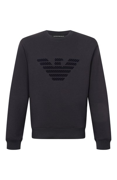 Мужской хлопковый свитшот EMPORIO ARMANI, арт. EM006841/AF10013