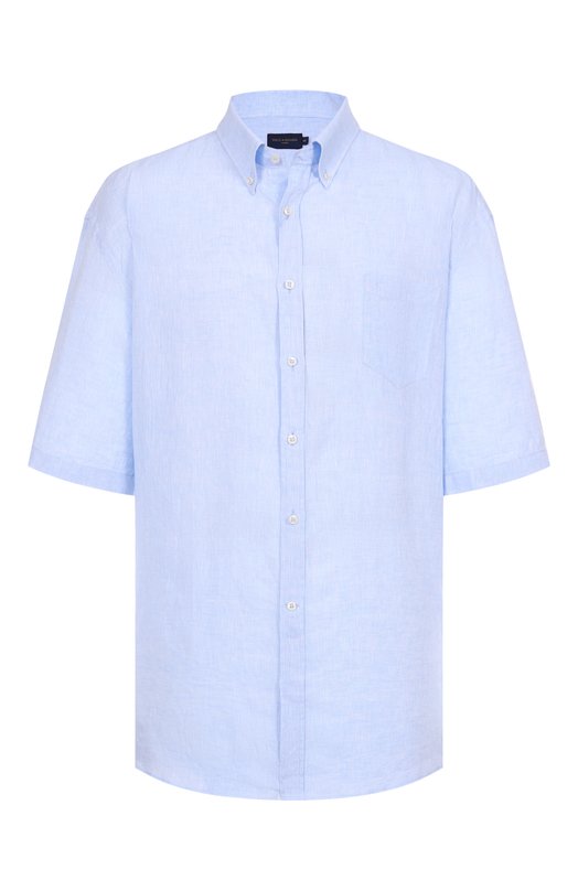 Льняная рубашка Paul&Shark 25413007/48 Голубой 25413007/48