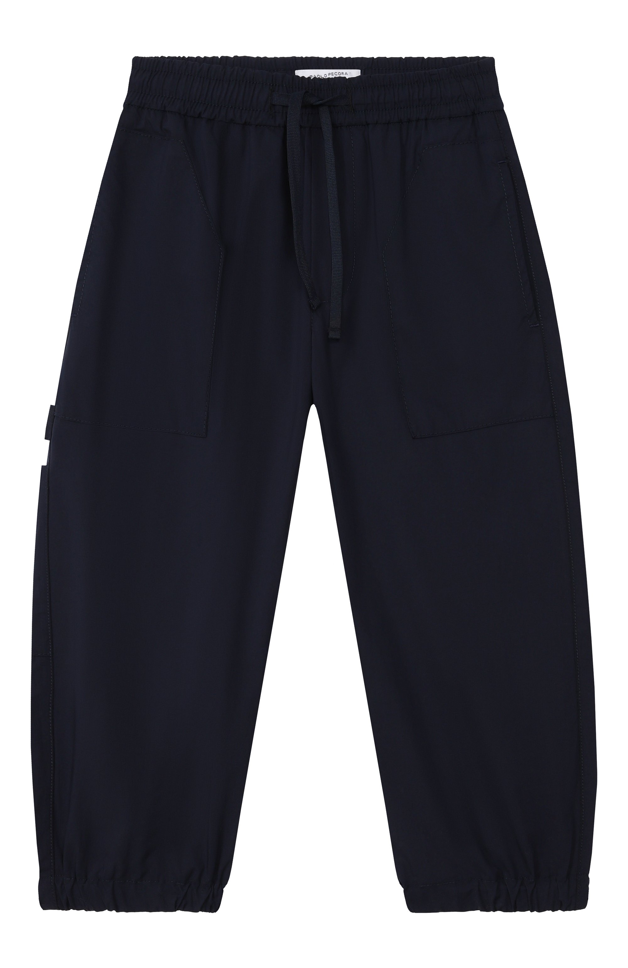 Джоггеры PAOLO PECORA MILANO темно-синего цвета по цене 16850 руб., арт. PP4318, фото 1 Джоггеры PAOLO PECORA MILANO, арт. PP4318, фото 1