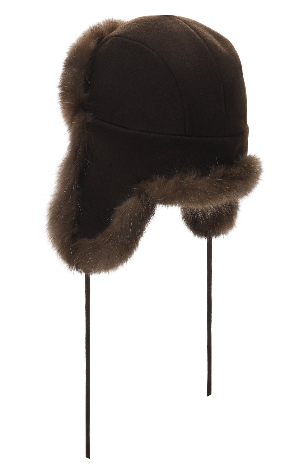 Кашемировая шапка-ушанка майкл с мехом соболя FURLAND, арт. 0201414210039100022, фото 2