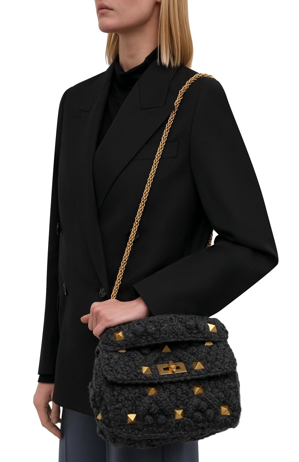 Сумка roman stud medium VALENTINO, арт. WW2B0I82/YSK, фото 5