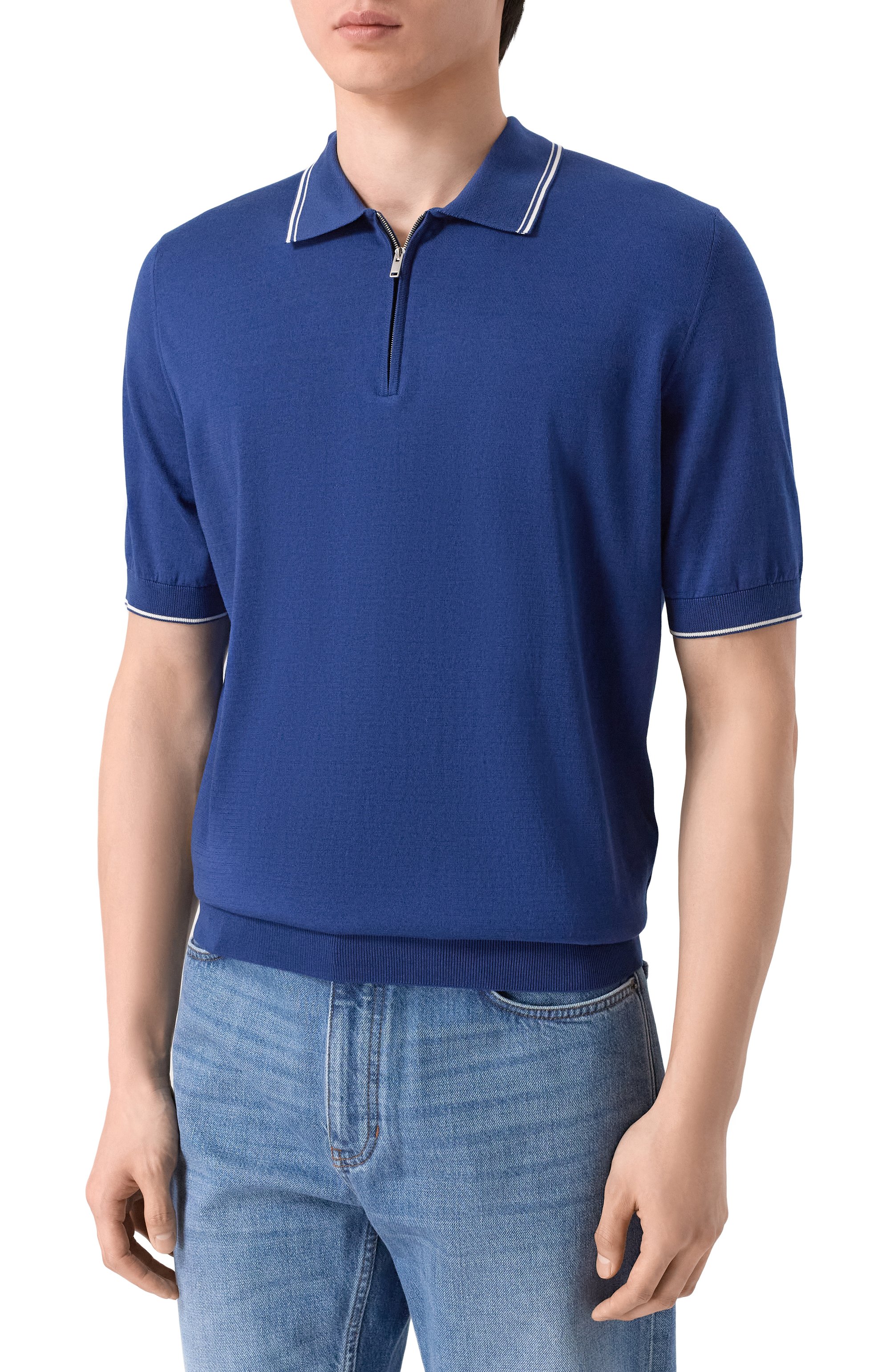 Поло из хлопка и шелка MVST, арт. M26.CSM.K425, фото 3