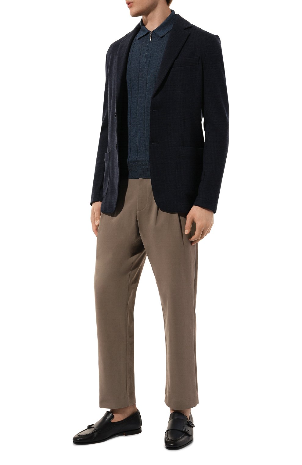 Шерстяной пиджак MARCO PESCAROLO темно-синего цвета по цене 123000 руб., арт. AP0LL0/50Y13, фото 3 Шерстяной пиджак MARCO PESCAROLO, арт. AP0LL0/50Y13, фото 3