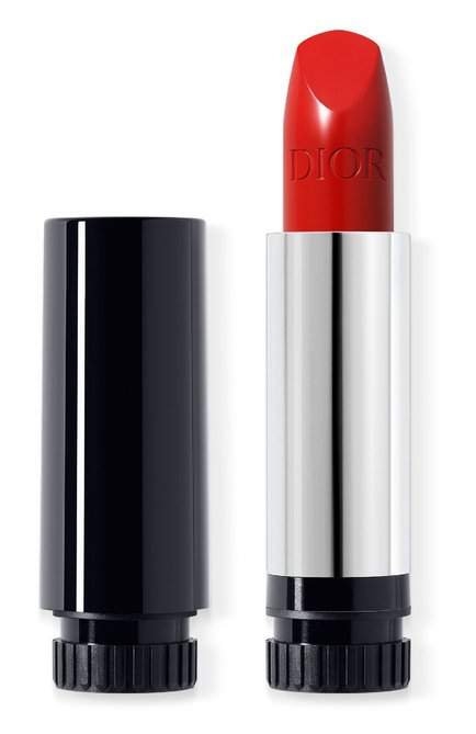 Женская сменный блок помады для губ с сатиновым финишем rouge dior, оттенок 080 красная улыбка (3,5g) DIOR, арт. C335500080