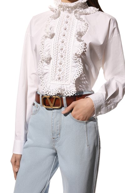 Кожаный ремень vlogo signature VALENTINO, арт. VW0T0S11/EET, фото 2