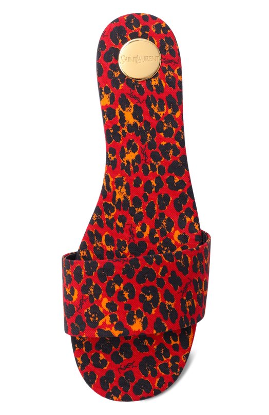 Текстильные шлепанцы Carlyle Saint Laurent 860754/AAF4R Красный  860754/AAF4R Фото 6
