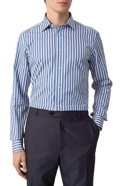 Хлопковая рубашка ZEGNA, арт. 701526A7/9MS0JI, фото 3