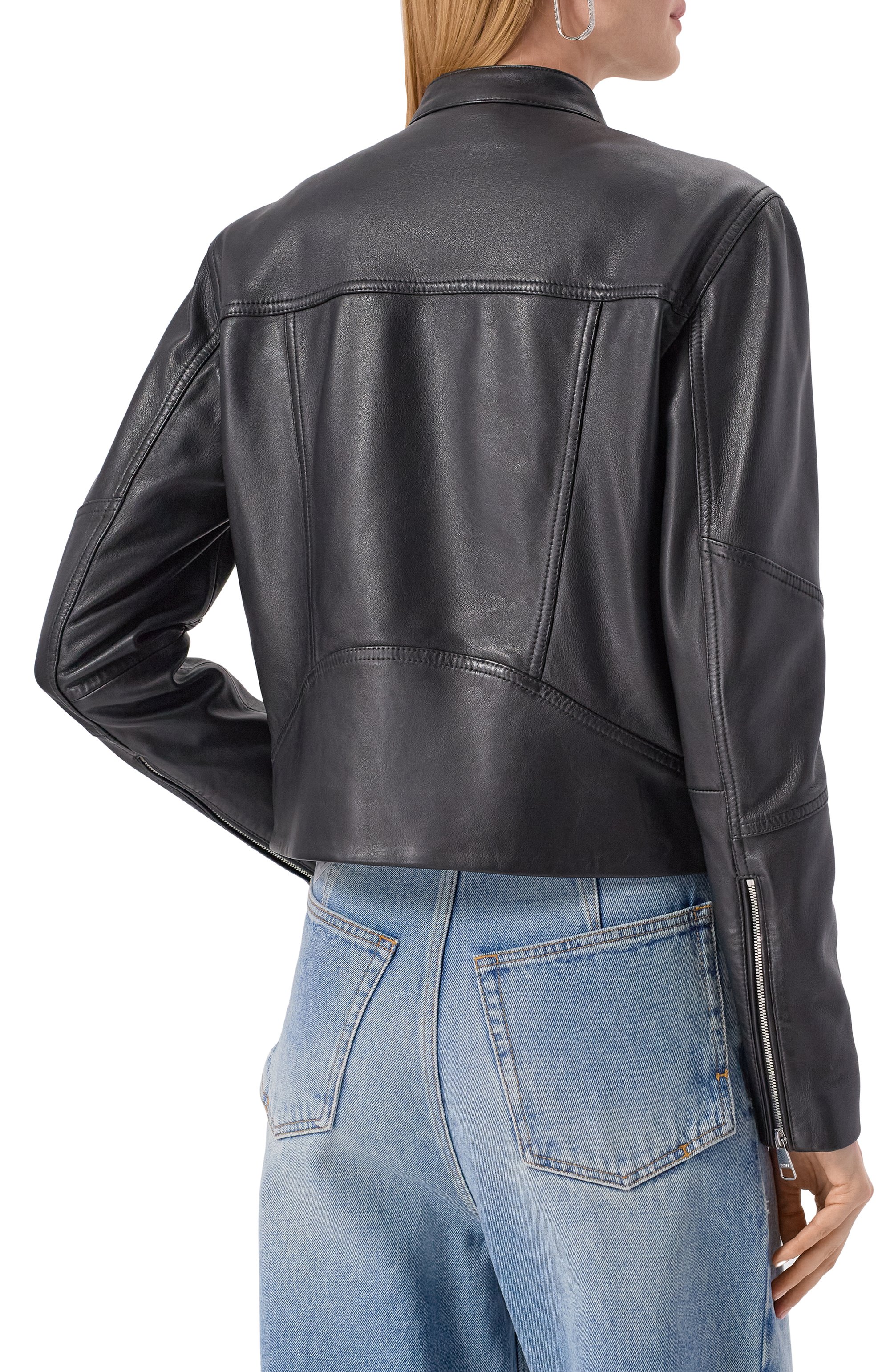 Кожаная куртка BOSS ORANGE, арт. 50545625, фото 4