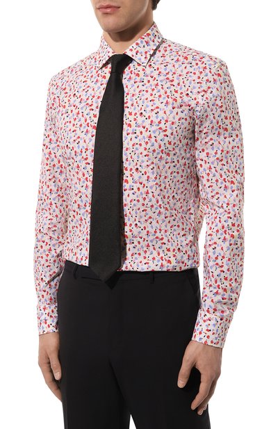 Хлопковая сорочка HUGO разноцветного цвета по цене 8870 руб., арт. 50490098, фото 3 Хлопковая сорочка HUGO, арт. 50490098, фото 3