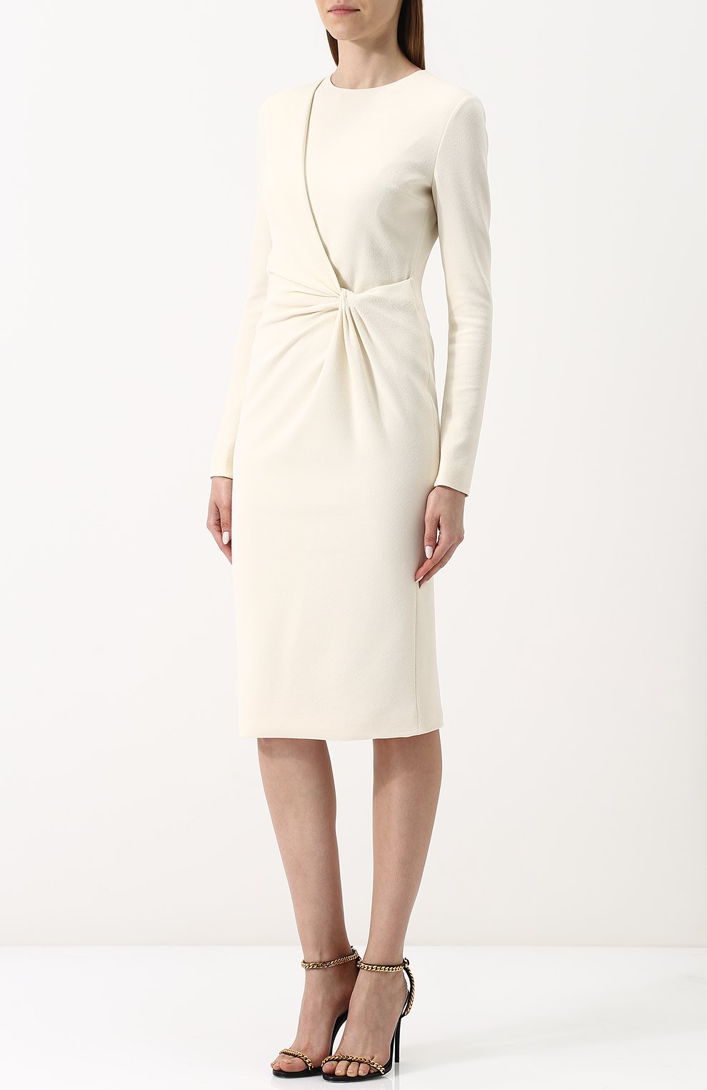 Приталенное платье-миди с драпировкой TOM FORD, арт. AB2126-FAX300, фото 3