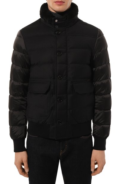 Бомбер fantoni-shl с отделкой из овчины MOORER, арт. FANT0NI/SHL, фото 3