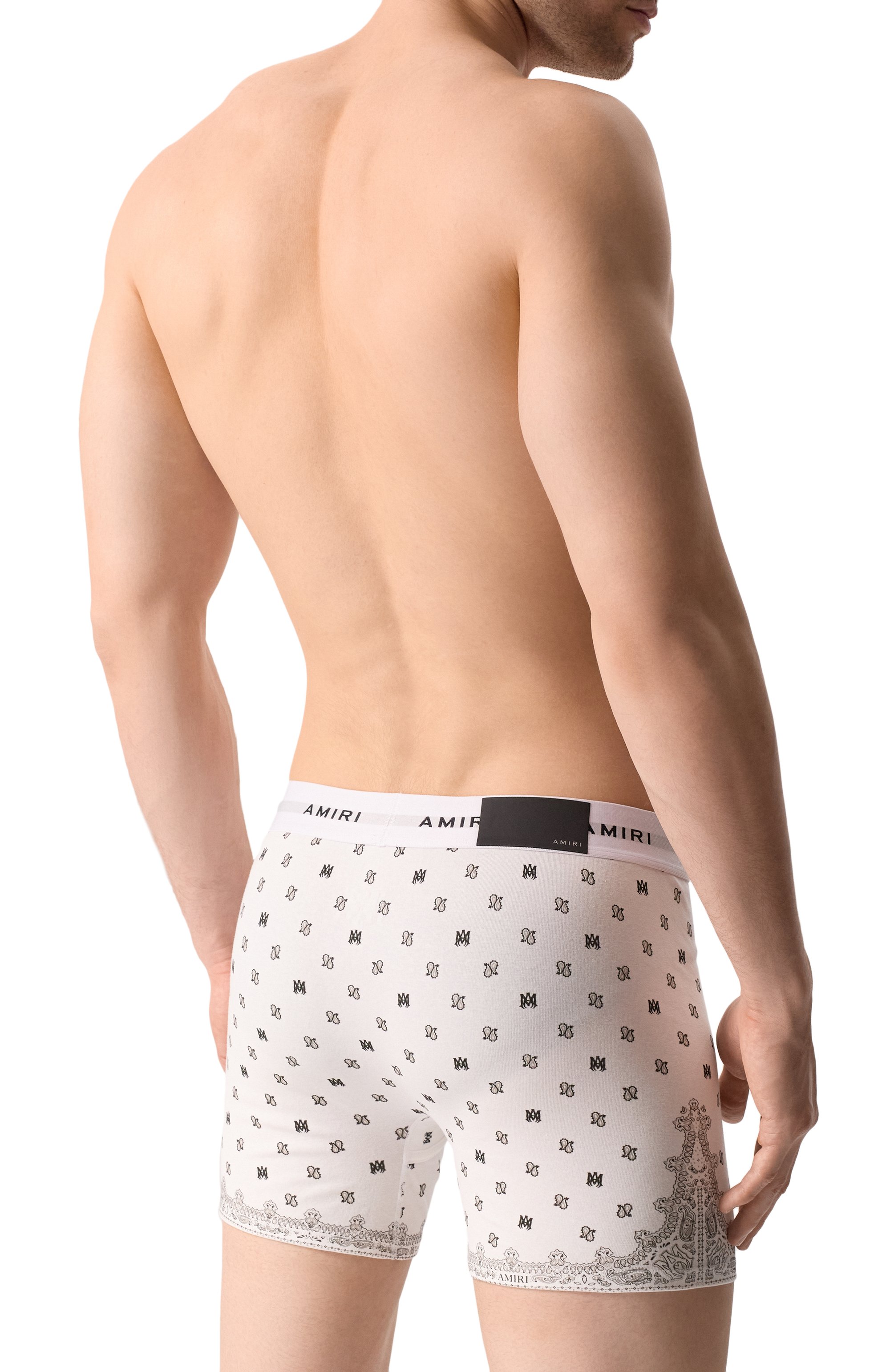 Комплект из двух боксеров AMIRI белого цвета по цене 19650 руб., арт. AMUWBF1004, фото 3 Комплект из двух боксеров AMIRI, арт. AMUWBF1004, фото 3