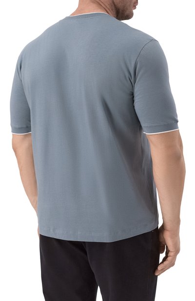 Футболка из хлопка и лиоцелла CANALI, арт. T0866B/MJ02241, фото 4