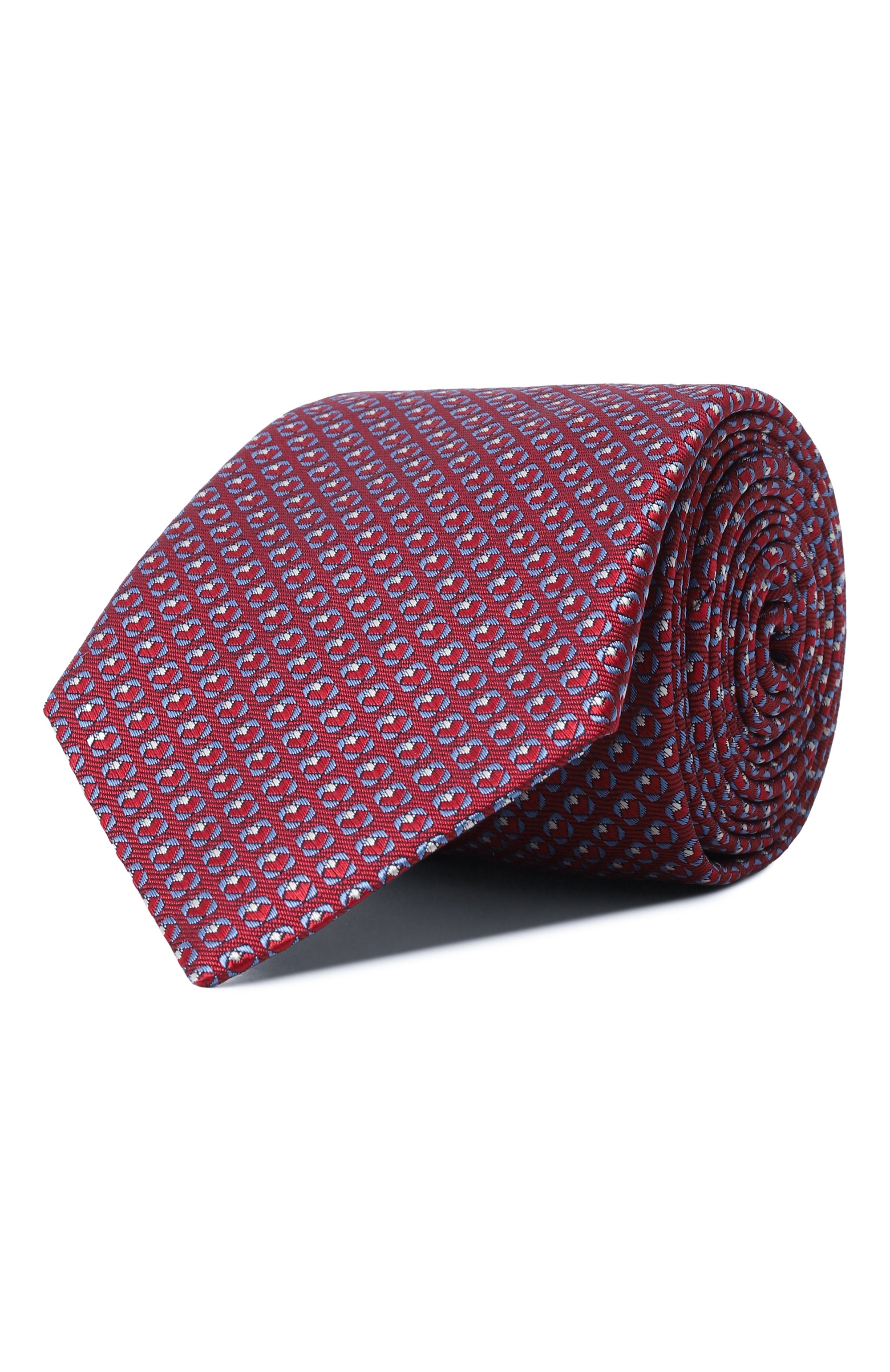 Шелковый галстук CANALI красного цвета по цене 18500 руб., арт. 18/HJ04189, фото 1 Шелковый галстук CANALI, арт. 18/HJ04189, фото 1