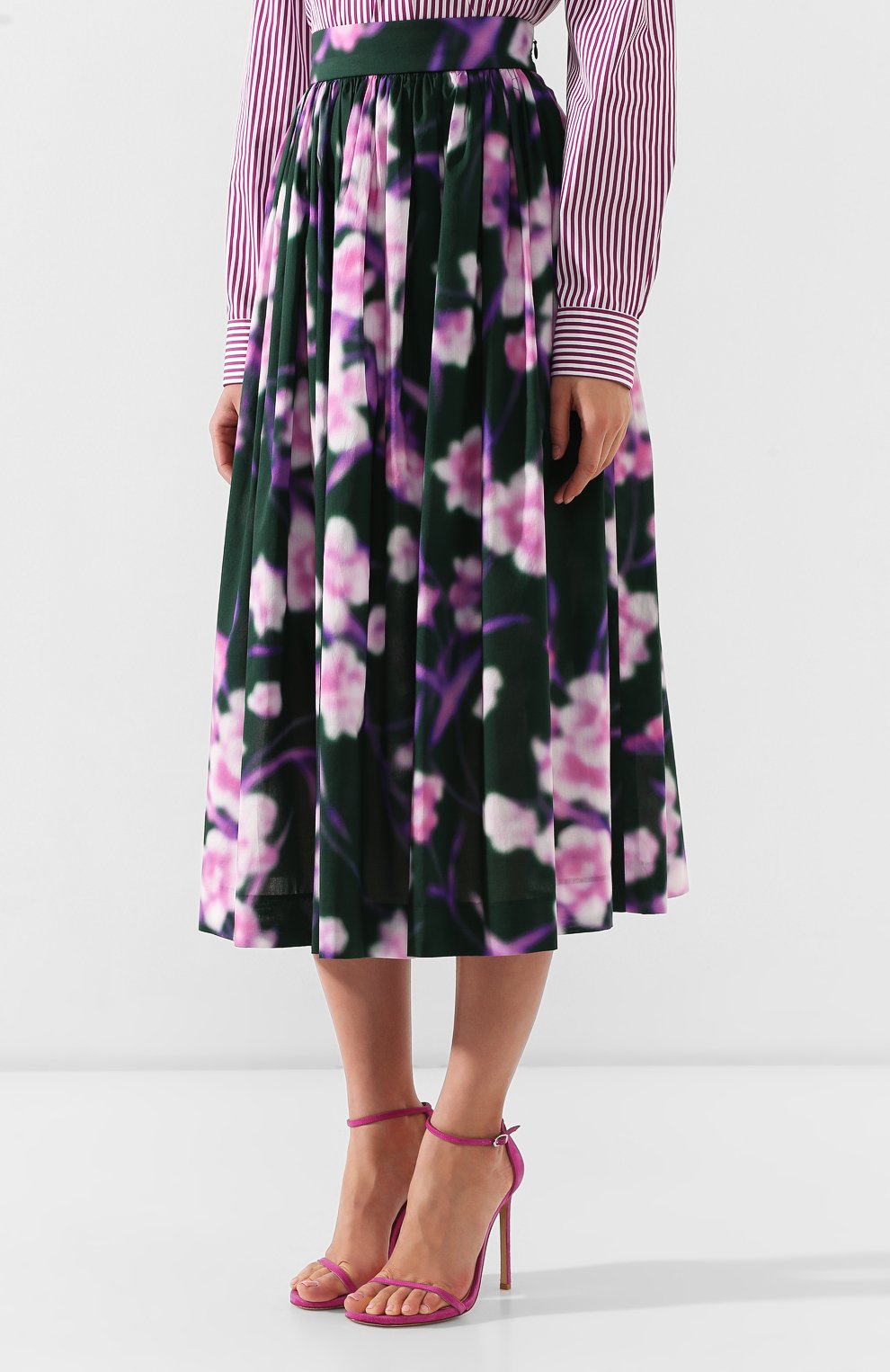 Хлопковая юбка DRIES VAN NOTEN, арт. 191-10870-7100, фото 3