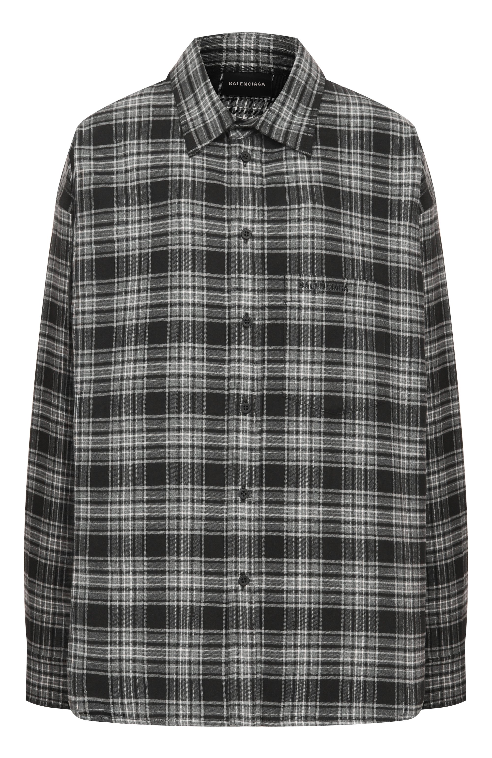 Хлопковая рубашка BALENCIAGA, арт. 852341/TTM02, фот о 1