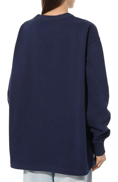 Хлопковый свитшот ACNE STUDIOS, арт. FN-MN-SWEA000260INDIG0 BLUE, фото 4