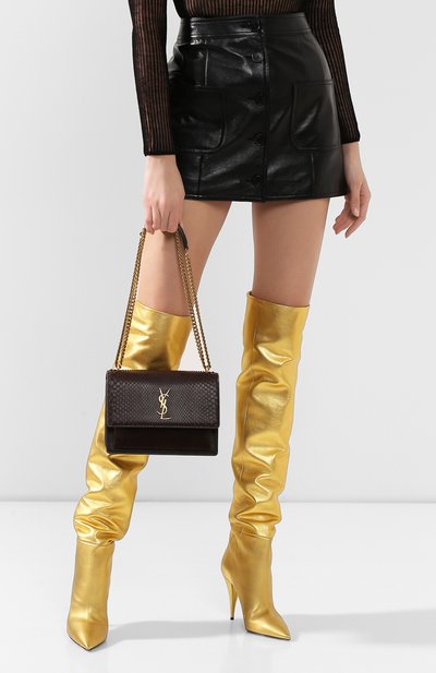 Сумка sunset medium из кожи питона SAINT LAURENT, арт. 442906/LFQQW/PBIV, фото 2