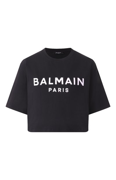 Женская хлопковая футболка BALMAIN, арт. BF1EE020/BB02