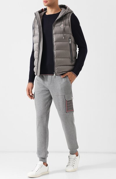 Хлопковые джоггеры с карманами MONCLER, арт. D2-091-87000-50-80473, фото 2