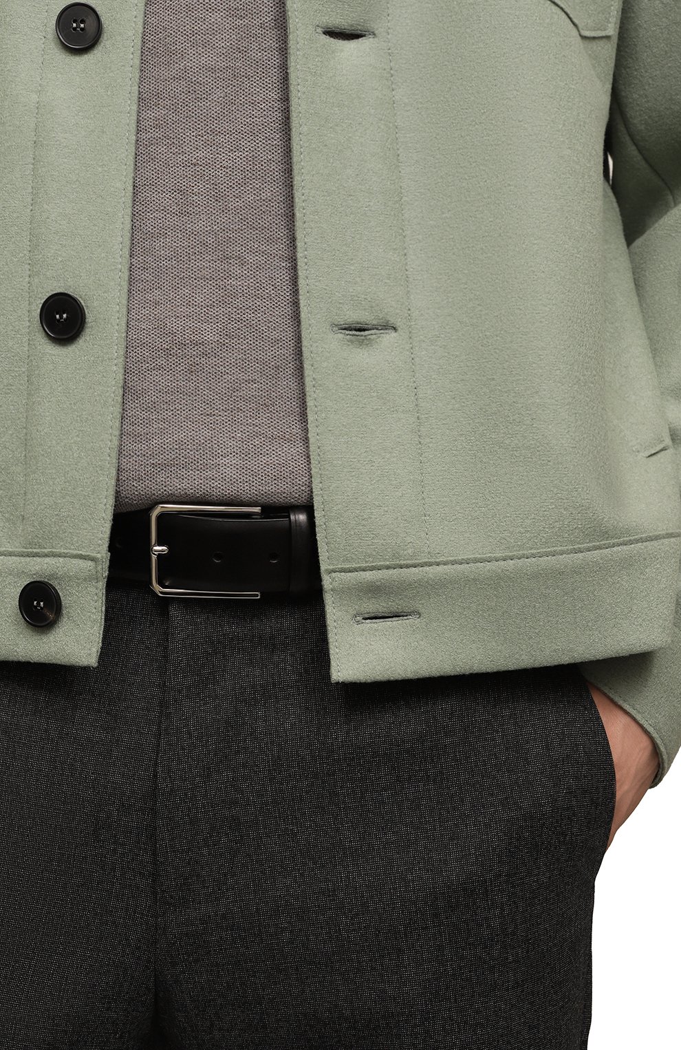 Кожаный ремень SANTONI, арт. CM35VS003B91ESC1U59, фото 2