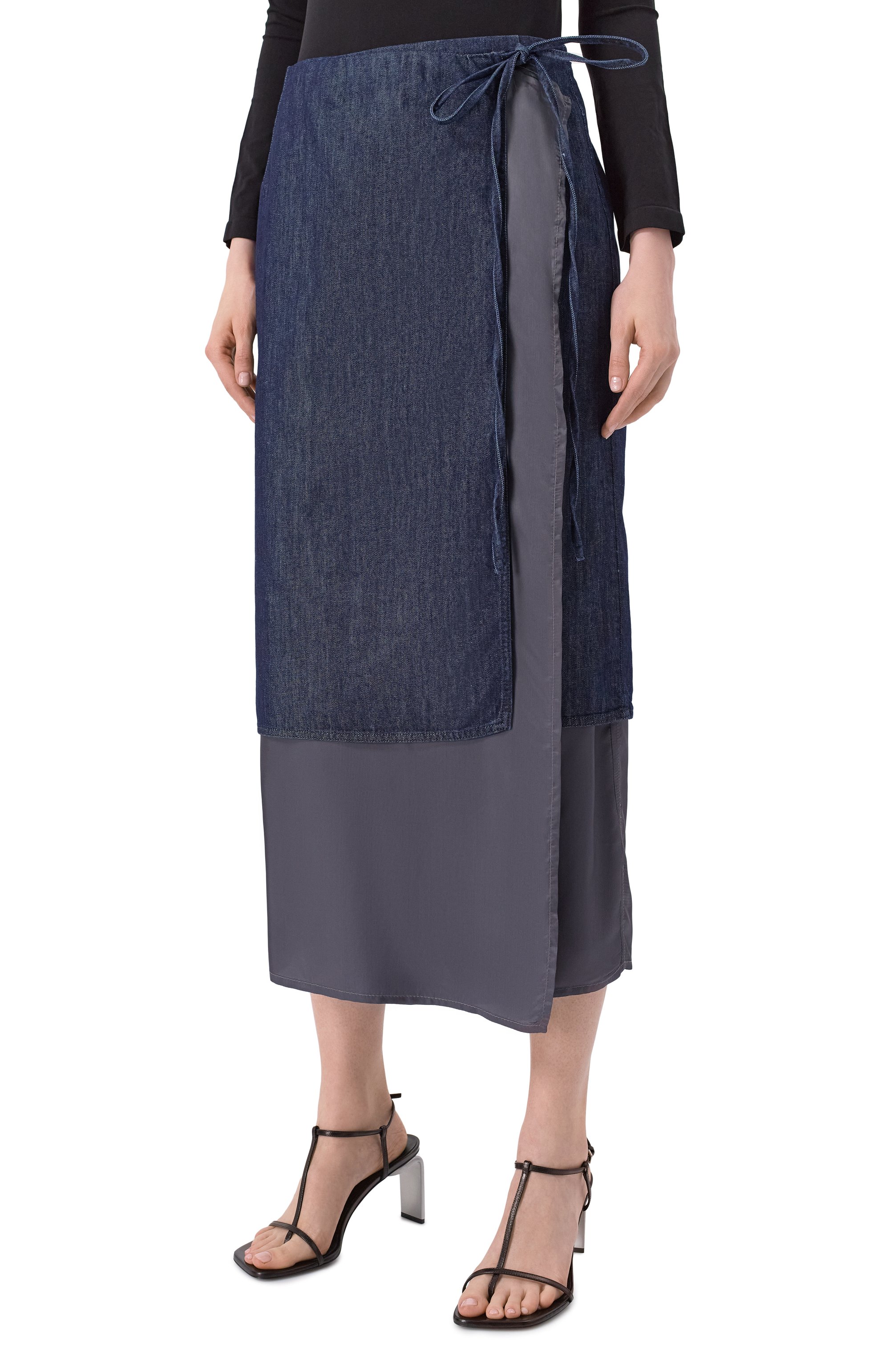 Юбка из хлопка и вискозы DRIES VAN NOTEN, арт. 251-010826-1553, фото 3